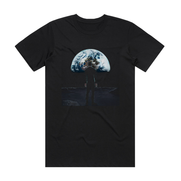 Modern Crusader Moon Album Cover T-Shirt Black