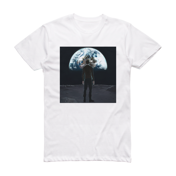 Modern Crusader Moon Album Cover T-Shirt White