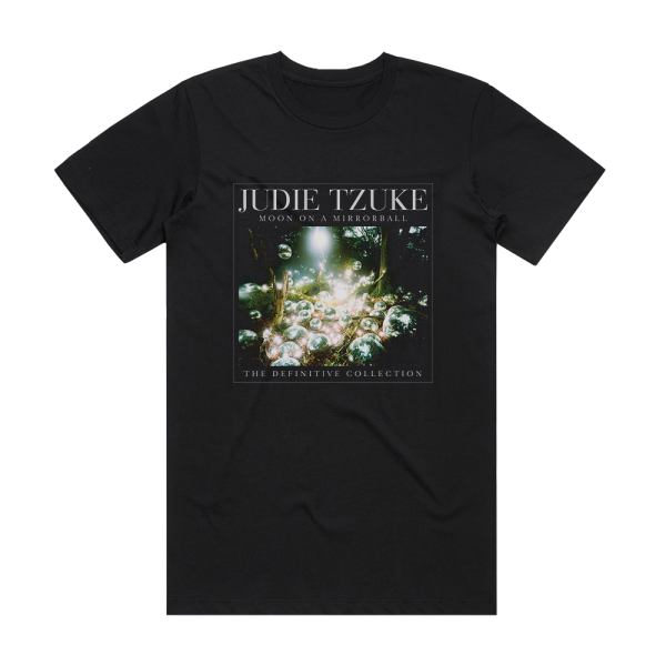 Judie Tzuke Moon On A Mirrorball The Definitive Collection Album Cover T-Shirt Black