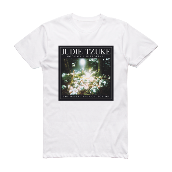 Judie Tzuke Moon On A Mirrorball The Definitive Collection Album Cover T-Shirt White