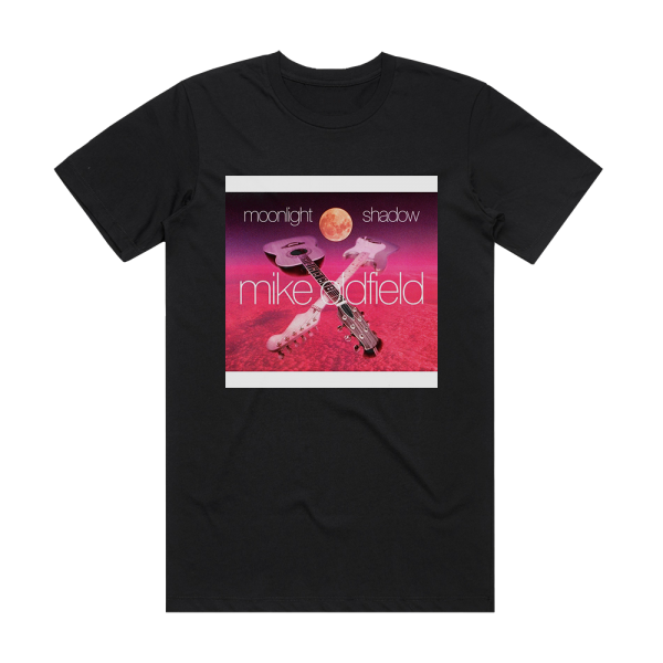 Mike Oldfield Moonlight Shadow Album Cover T-Shirt Black