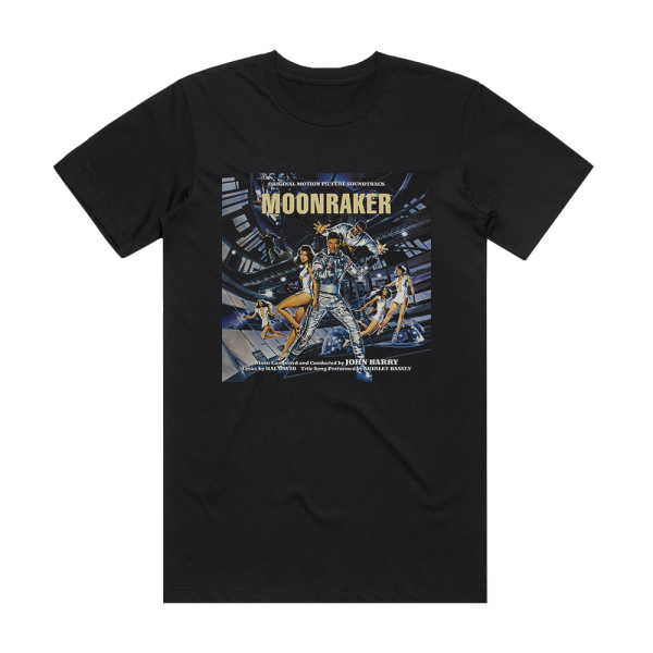 John Barry Moonraker Album Cover T-Shirt Black