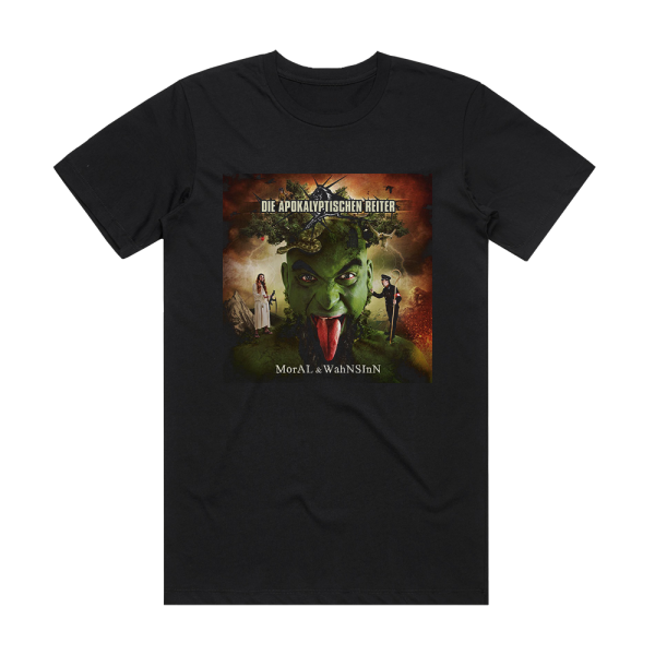 Die Apokalyptischen Reiter Moral Wahnsinn Album Cover T-Shirt Black