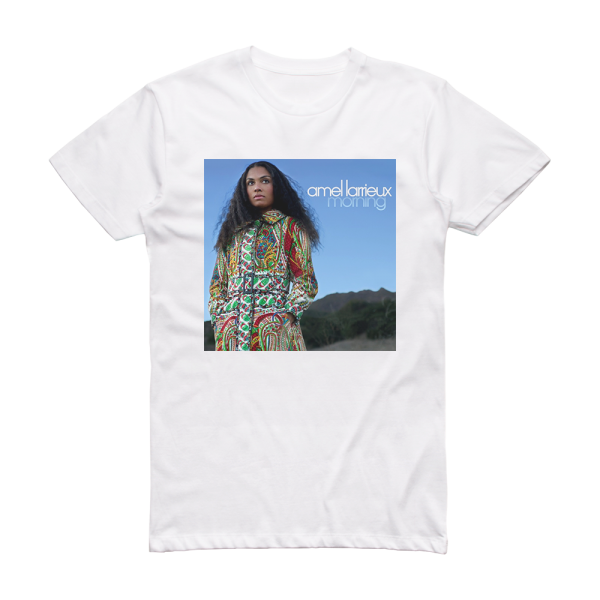 Amel Larrieux Morning Album Cover T-Shirt White