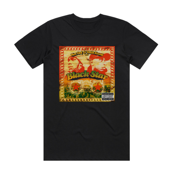 Black Star Mos Def Talib Kweli Are Black Star Album Cover T-Shirt Black