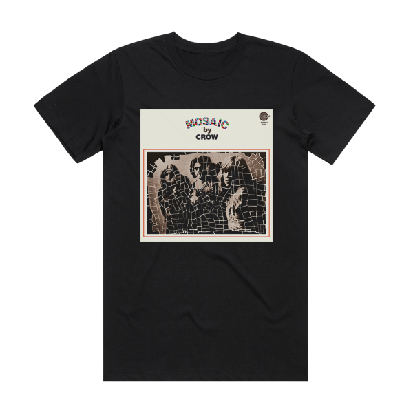 Crow Mosaic Album Cover T-Shirt Black