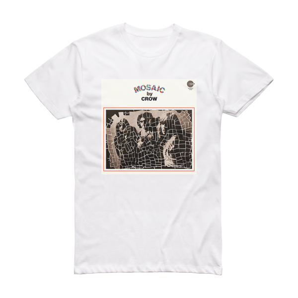 Crow Mosaic Album Cover T-Shirt White