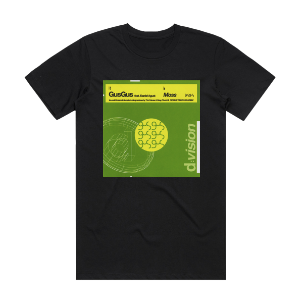 GusGus Moss Album Cover T-Shirt Black