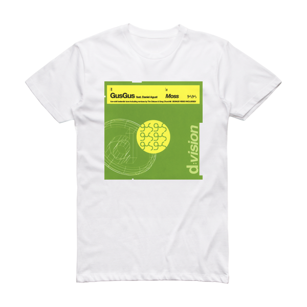 GusGus Moss Album Cover T-Shirt White