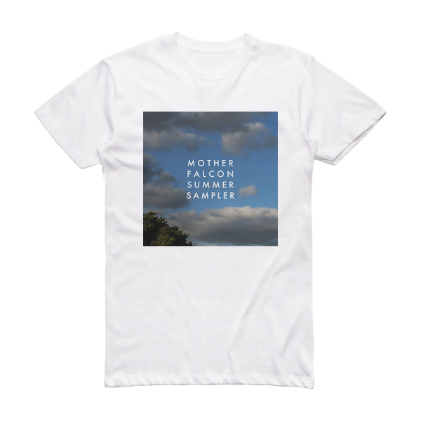 Mother Falcon Mother Falcon Summer Sampler Album Cover T-Shirt White