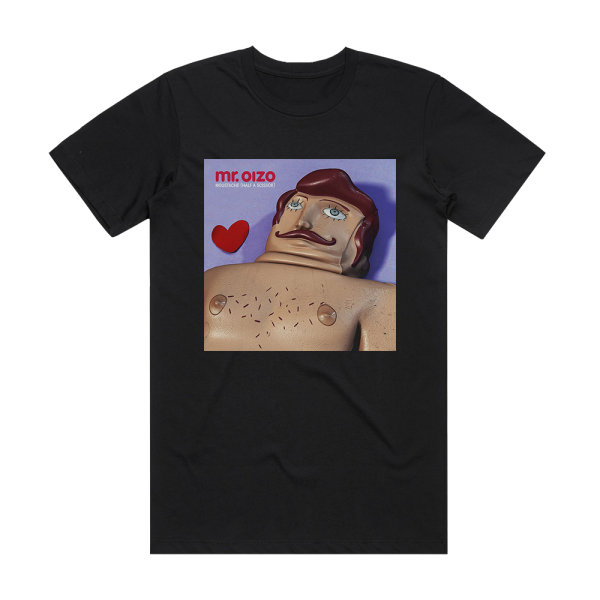 Mr Oizo Moustache Half A Scissor Album Cover T-Shirt Black