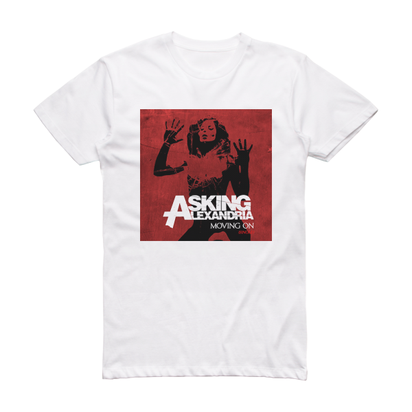 Asking Alexandria Moving On Album Cover T-Shirt White