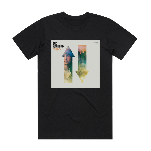 Eric Hutchinson Moving Up Living Down Album Cover T-Shirt Black