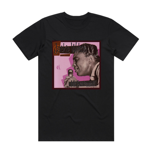 Jackie Wilson Mr Excitement 2 Album Cover T-Shirt Black