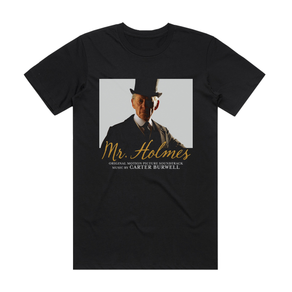 Carter Burwell Mr Holmes Album Cover T-Shirt Black