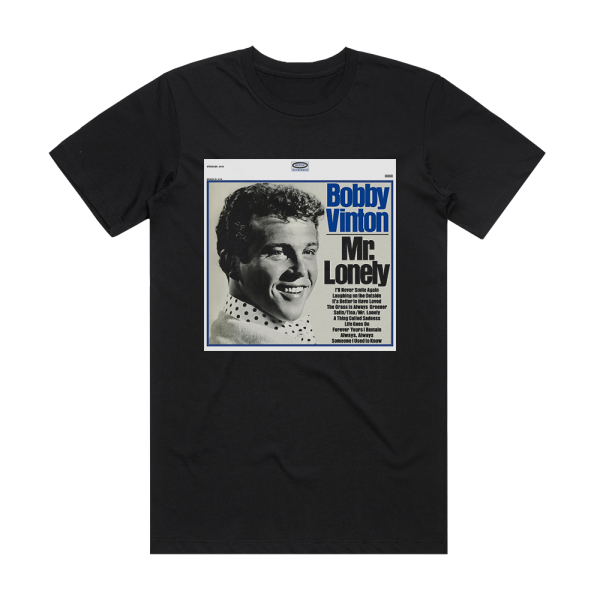 Bobby Vinton Mr Lonely Album Cover T-Shirt Black