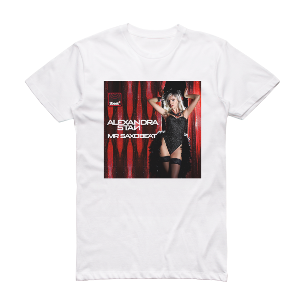 Alexandra Stan Mr Saxobeat 2 Album Cover T-Shirt White