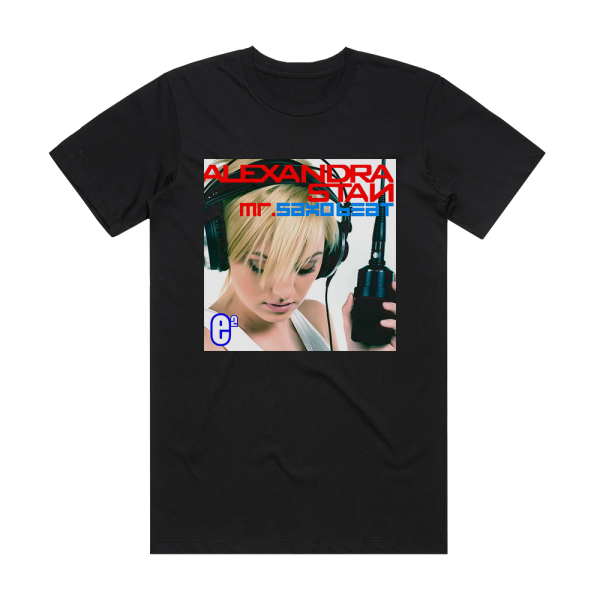 Alexandra Stan Mr Saxobeat 4 Album Cover T-Shirt Black