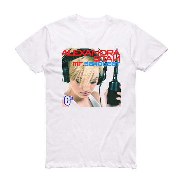 Alexandra Stan Mr Saxobeat 4 Album Cover T-Shirt White