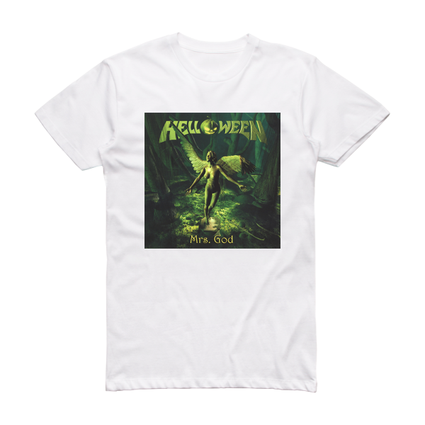 Helloween Mrs God Album Cover T-Shirt White