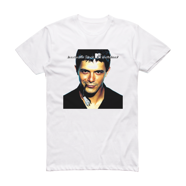 Alejandro Sanz Mtv Unplugged Album Cover T-Shirt White