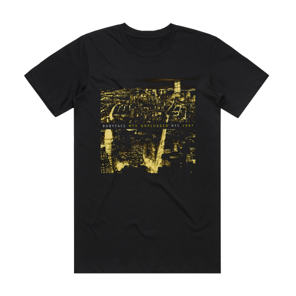 Babyface Mtv Unplugged Nyc 1997 Album Cover T-Shirt Black