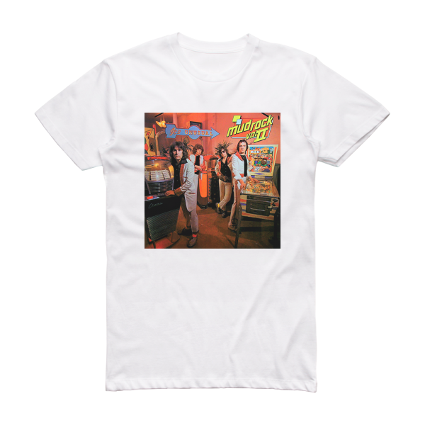 Mud Mud Rock Volume Ii Album Cover T-Shirt White