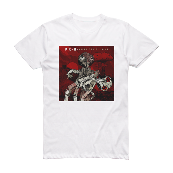 P O D Murdered Love 1 Album Cover T-Shirt White