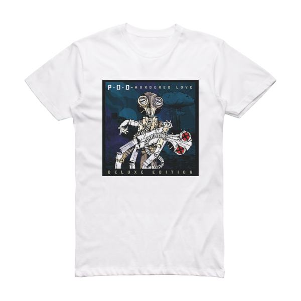 P O D Murdered Love 2 Album Cover T-Shirt White