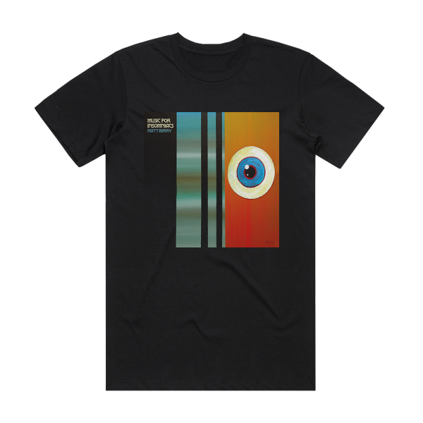Matt Berry Music For Insomniacs Album Cover T-Shirt Black