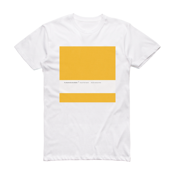 Nils Frahm Music For Lovers Music Versus Time Album Cover T-Shirt White