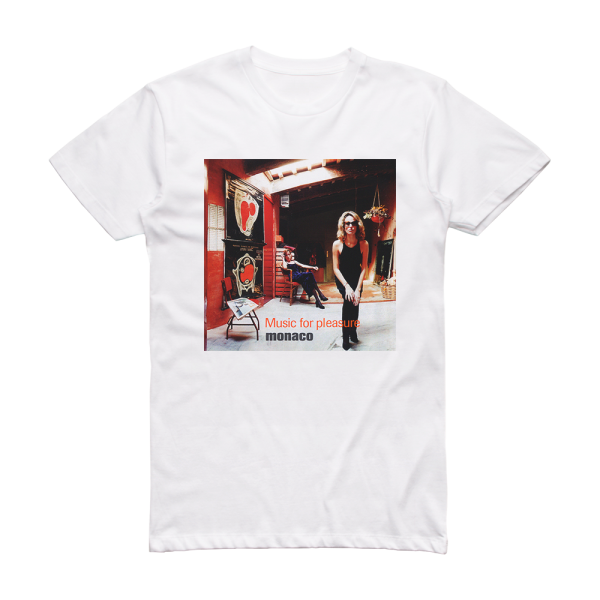 Monaco Music For Pleasure Album Cover T-Shirt White – ALBUM COVER T-SHIRTS