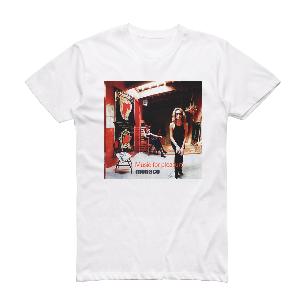 Monaco Music For Pleasure Album Cover T-Shirt White – ALBUM COVER T-SHIRTS