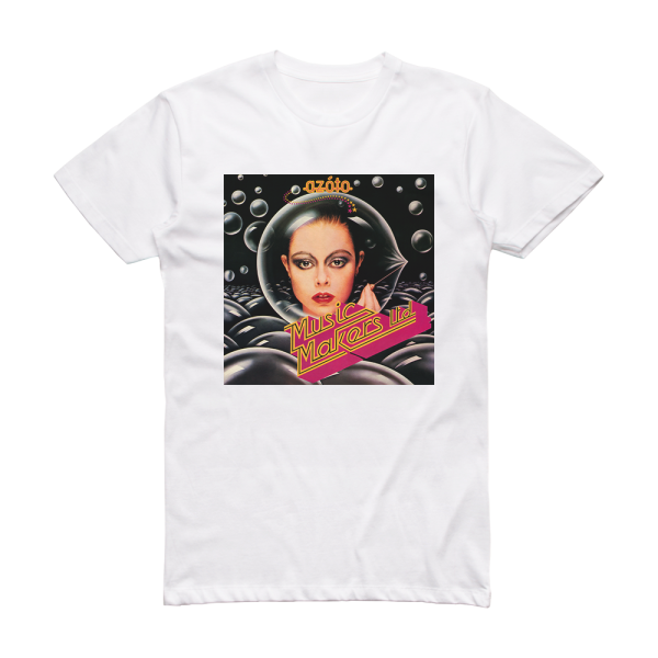 Azoto Music Makers Ltd Album Cover T-Shirt White