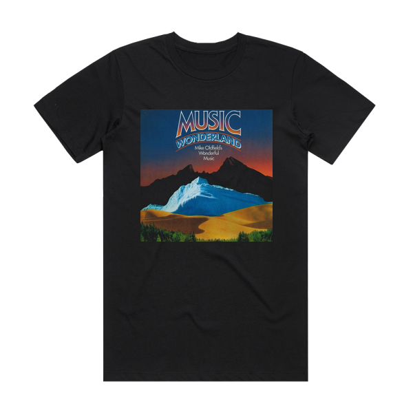 Mike Oldfield Music Wonderland Album Cover T-Shirt Black