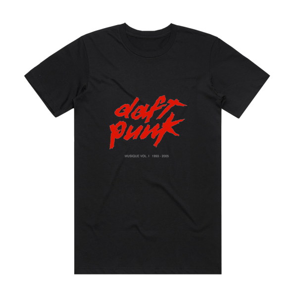 Daft Punk Musique Volume 1 1993 2005 Album Cover T-Shirt Black