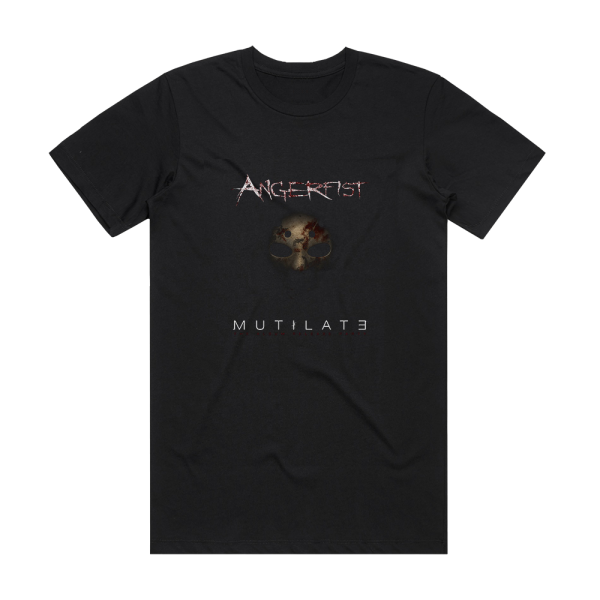 Angerfist Mutilate Album Cover T-Shirt Black