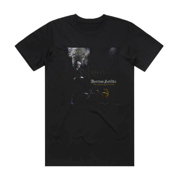 Bertine Zetlitz My Italian Greyhound Album Cover T-Shirt Black