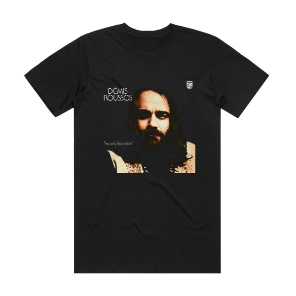 Demis Roussos My Only Fascination Album Cover T-Shirt Black