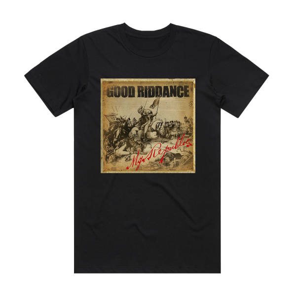 Good Riddance My Republic Album Cover T-Shirt Black