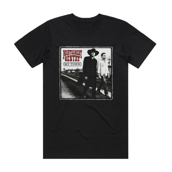 Montgomery Gentry My Town Album Cover T-Shirt Black