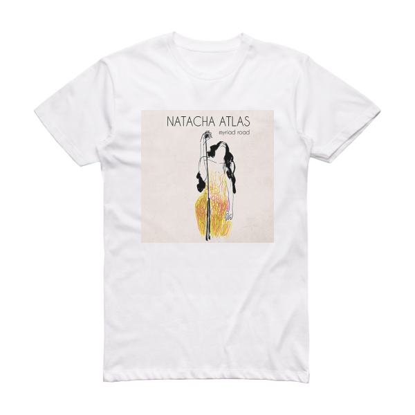 Natacha Atlas Myriad Road Album Cover T-Shirt White