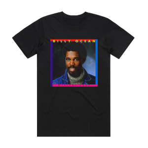 Billy Ocean Mystery Lady Album Cover T-Shirt Black