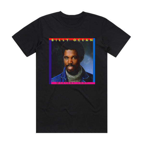 Billy Ocean Mystery Lady Album Cover T-Shirt Black