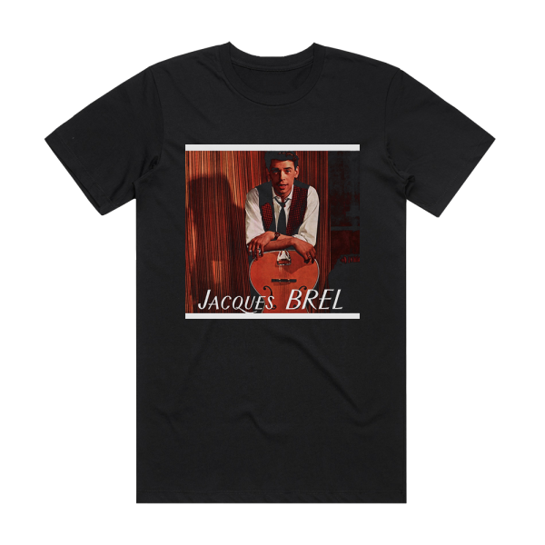 Jacques Brel N3 Au Printemps Album Cover T-Shirt Black