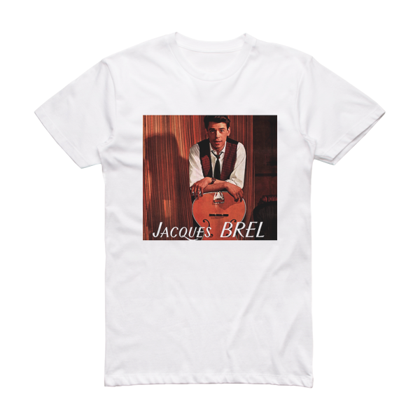 Jacques Brel N3 Au Printemps Album Cover T-Shirt White