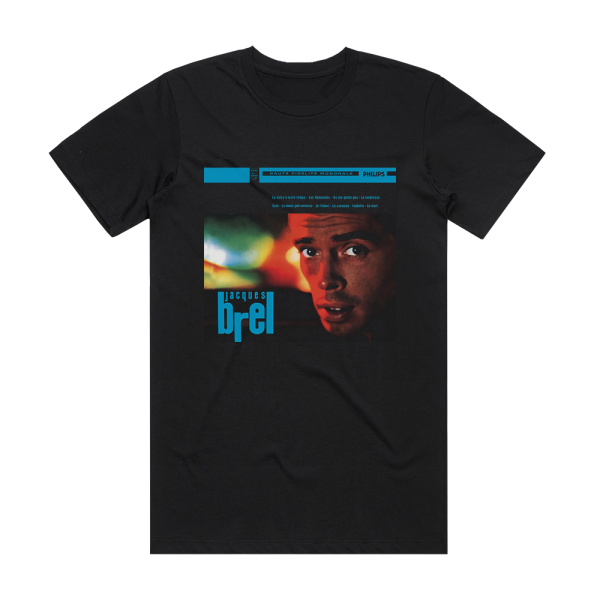 Jacques Brel N4 La Valse Mille Temps Album Cover T-Shirt Black