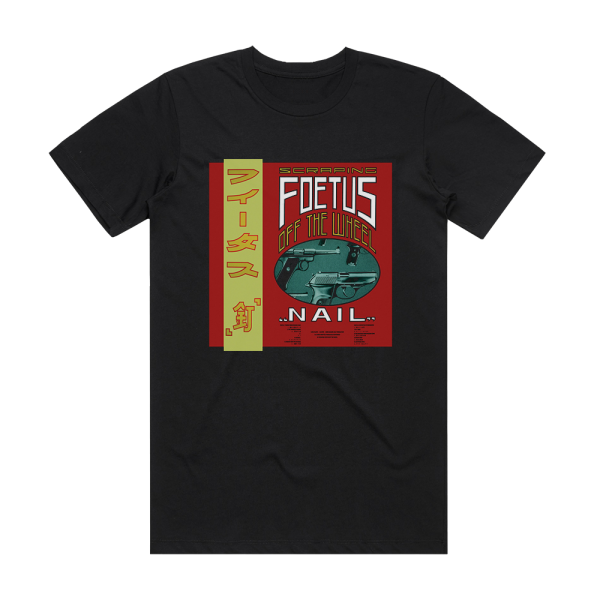 Foetus Nail Album Cover T-Shirt Black