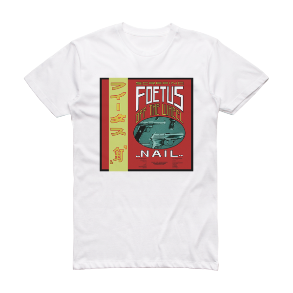 Foetus Nail Album Cover T-Shirt White