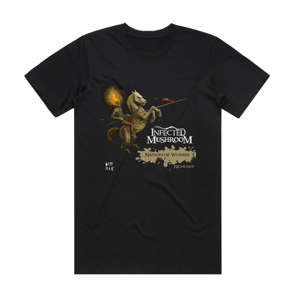 Infected Mushroom Nation Of Wusses Album Cover T-Shirt Black
